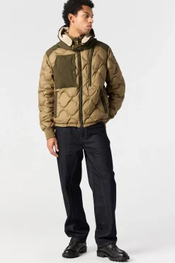 Parajumpers Donsjassen-AKUTAN - DONSJACK MET CAPUCHON EARTH-DEEP MOSS