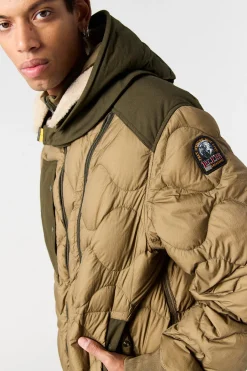 Parajumpers Donsjassen-AKUTAN - DONSJACK MET CAPUCHON EARTH-DEEP MOSS
