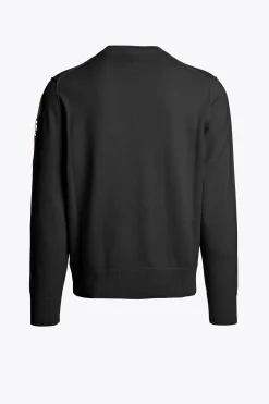 Parajumpers Tricot-BASIC BRAW - TRUI MET RONDE HALS BLACK