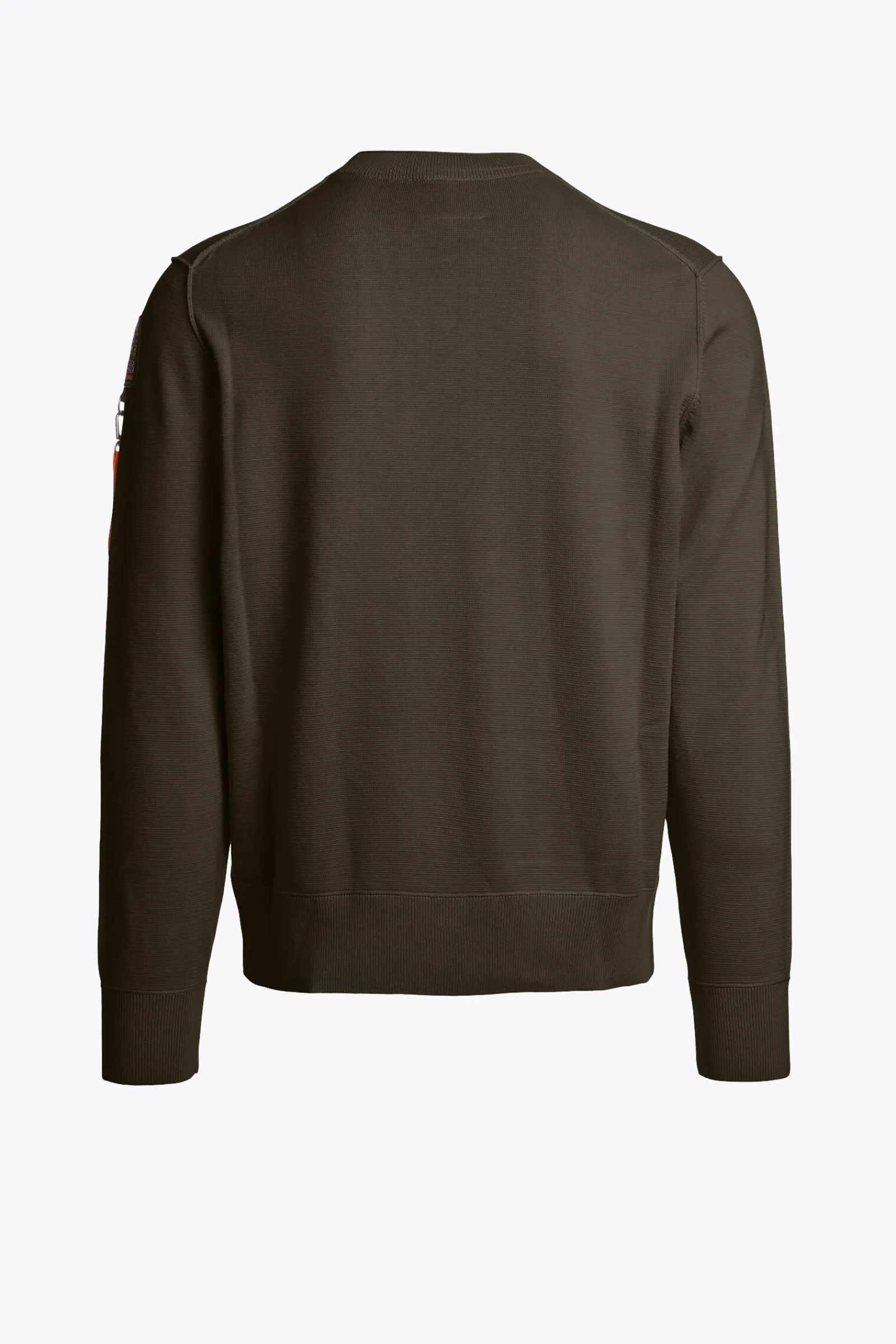 Parajumpers Tricot-BASIC BRAW - TRUI MET RONDE HALS DEEP MOSS