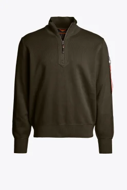 Parajumpers Tricot-BASIC SCOE - SWEATER MET RONDE HALS DEEP MOSS
