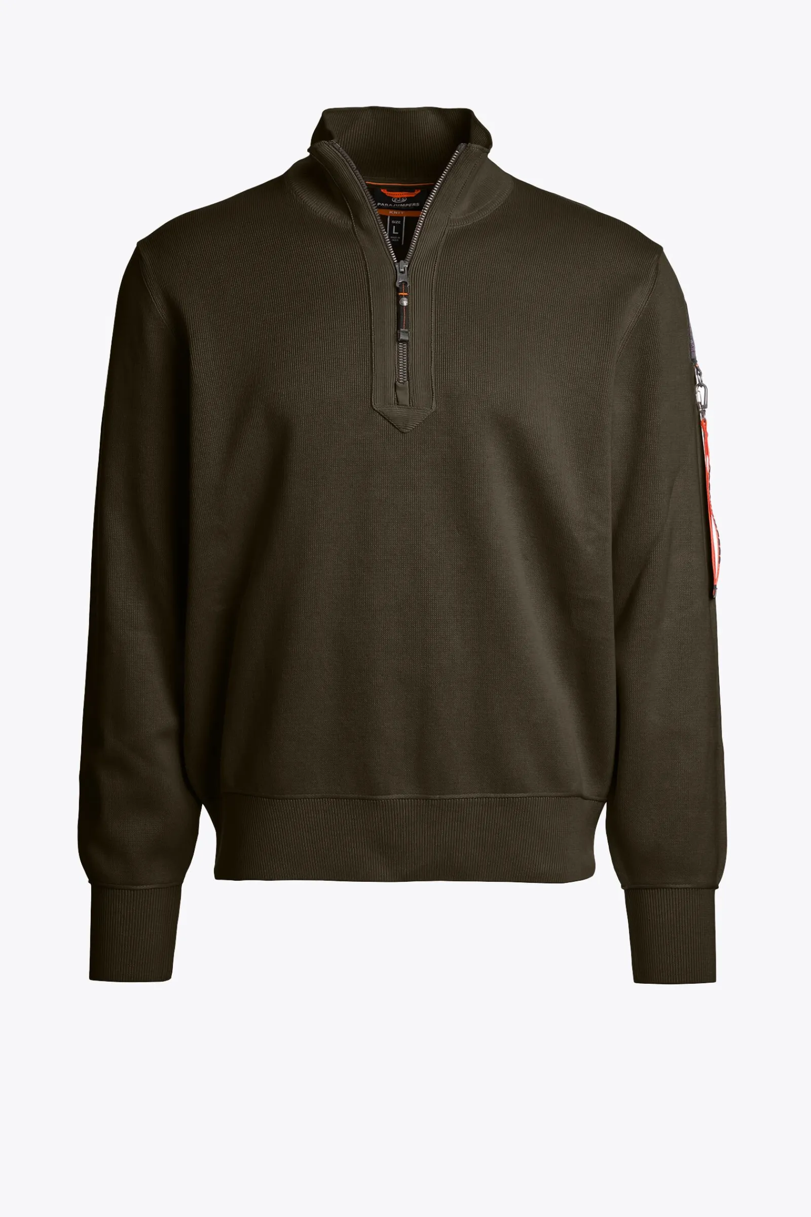 Parajumpers Tricot-BASIC SCOE - SWEATER MET RONDE HALS DEEP MOSS