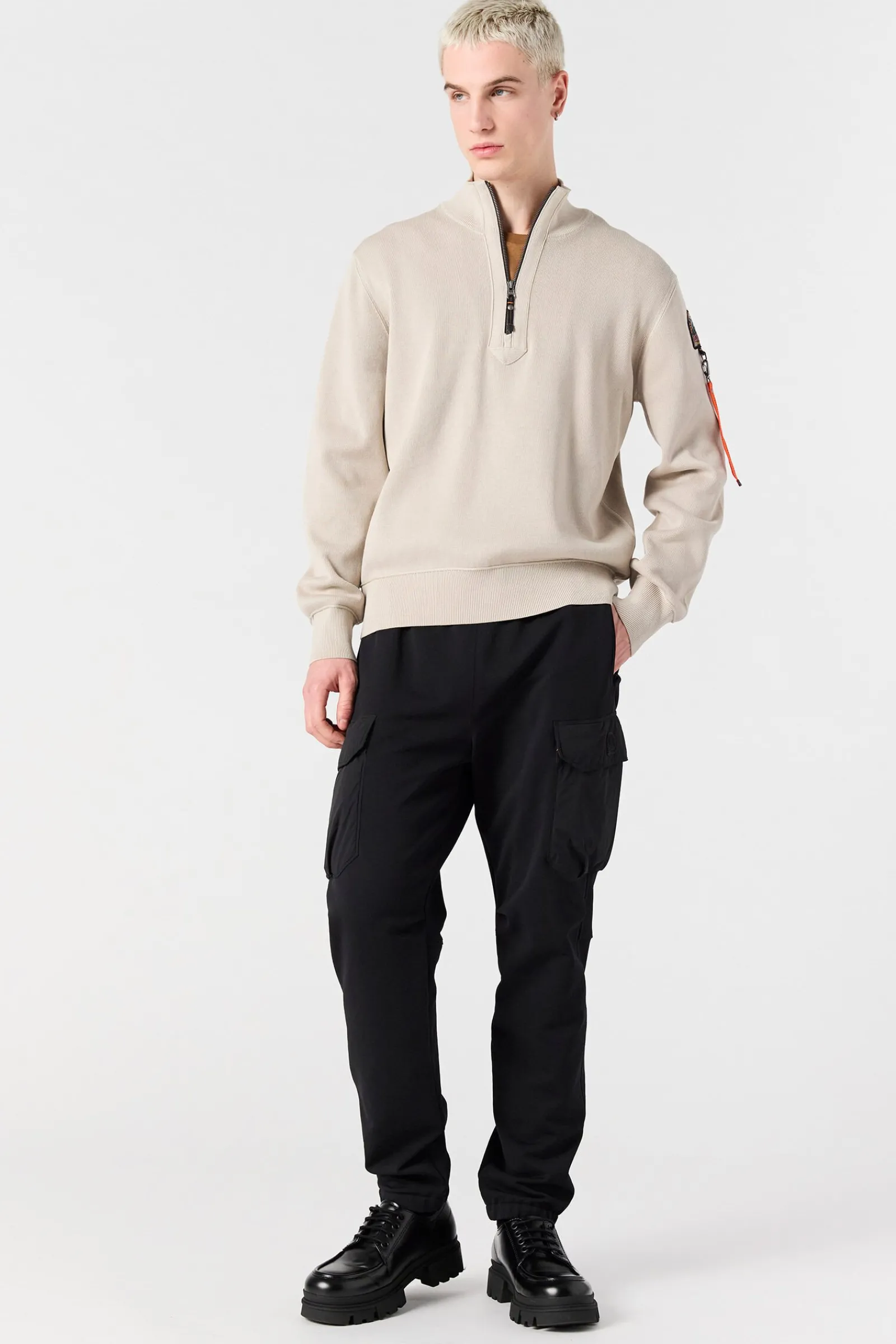 Parajumpers Tricot-BASIC SCOE - SWEATER MET RONDE HALS DEEP MOSS
