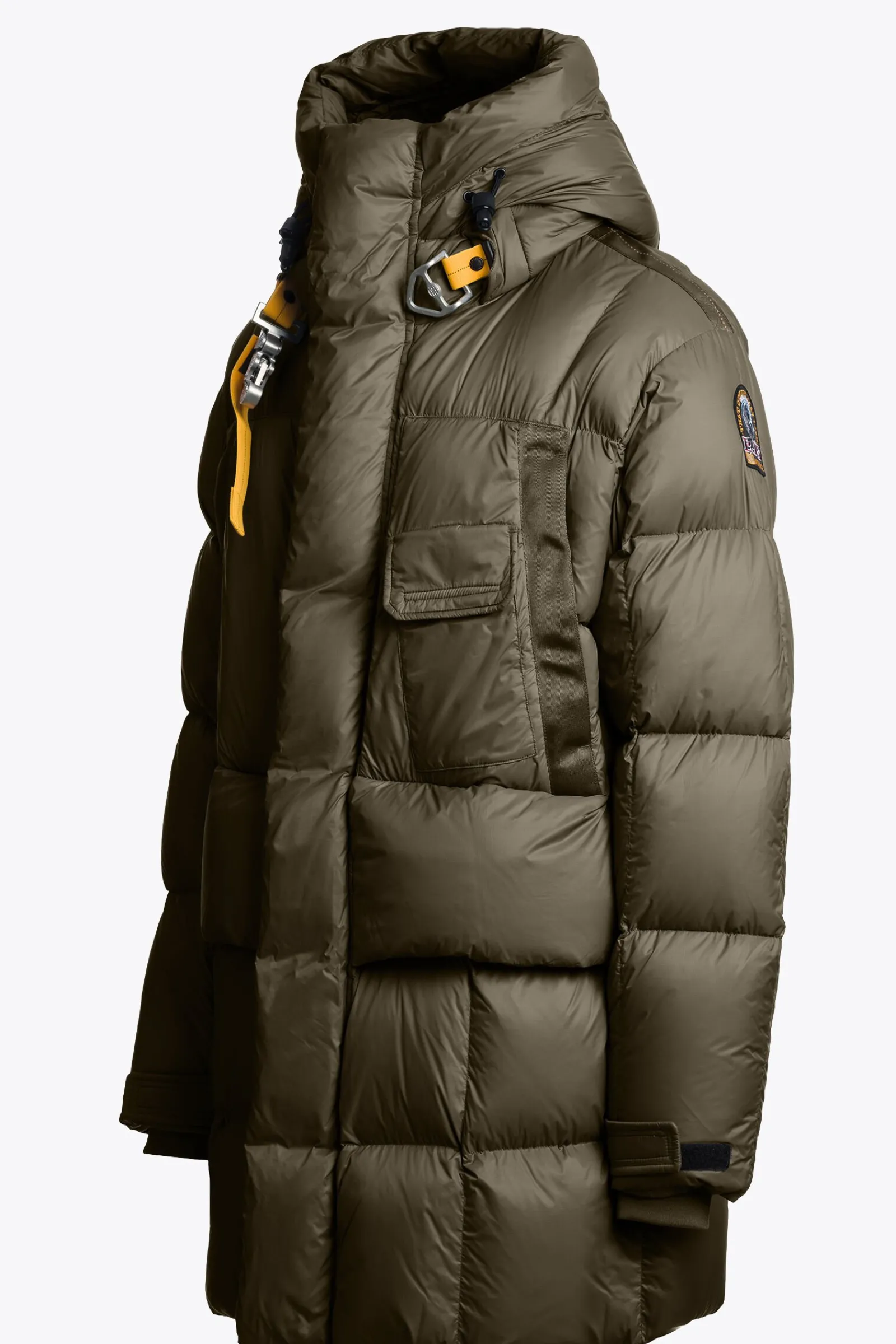 Parajumpers Donsjassen-BOLD PARKA - DONSJACK MET CAPUCHON OLIVE GREY