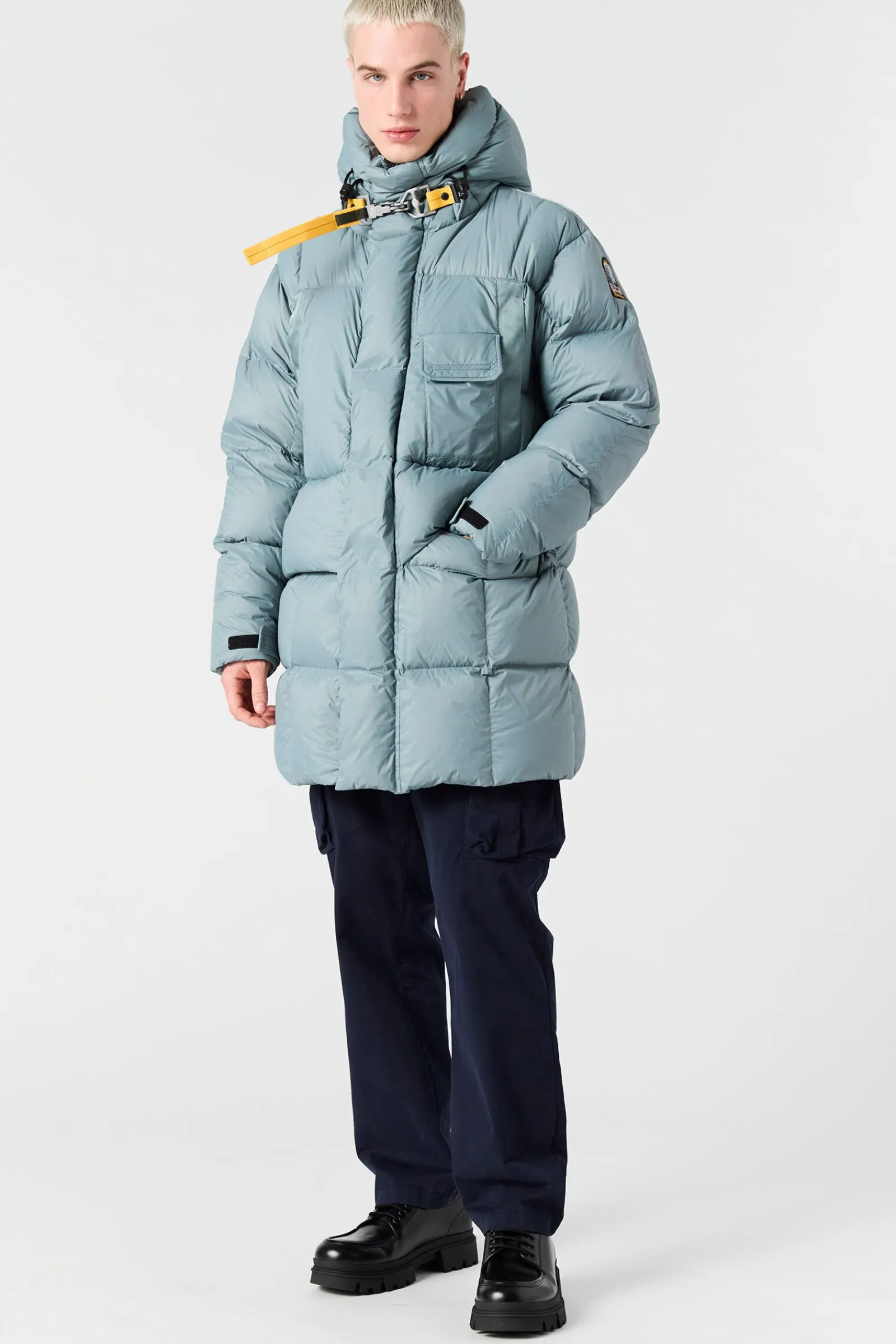 Parajumpers Donsjassen-BOLD PARKA - DONSJACK MET CAPUCHON OLIVE GREY