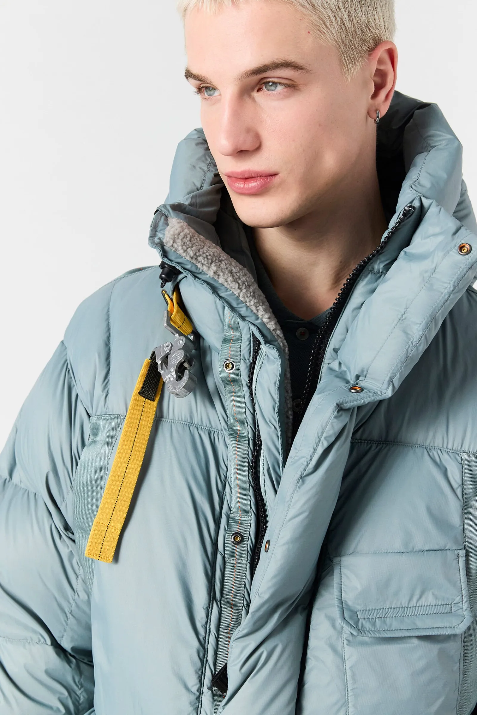 Parajumpers Donsjassen-BOLD PARKA - DONSJACK MET CAPUCHON OLIVE GREY