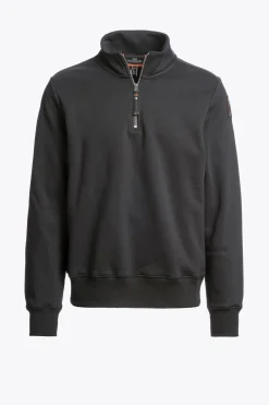 Parajumpers Sweaters-BROAD PEAK - HALFHOGE FLEECE BLACK
