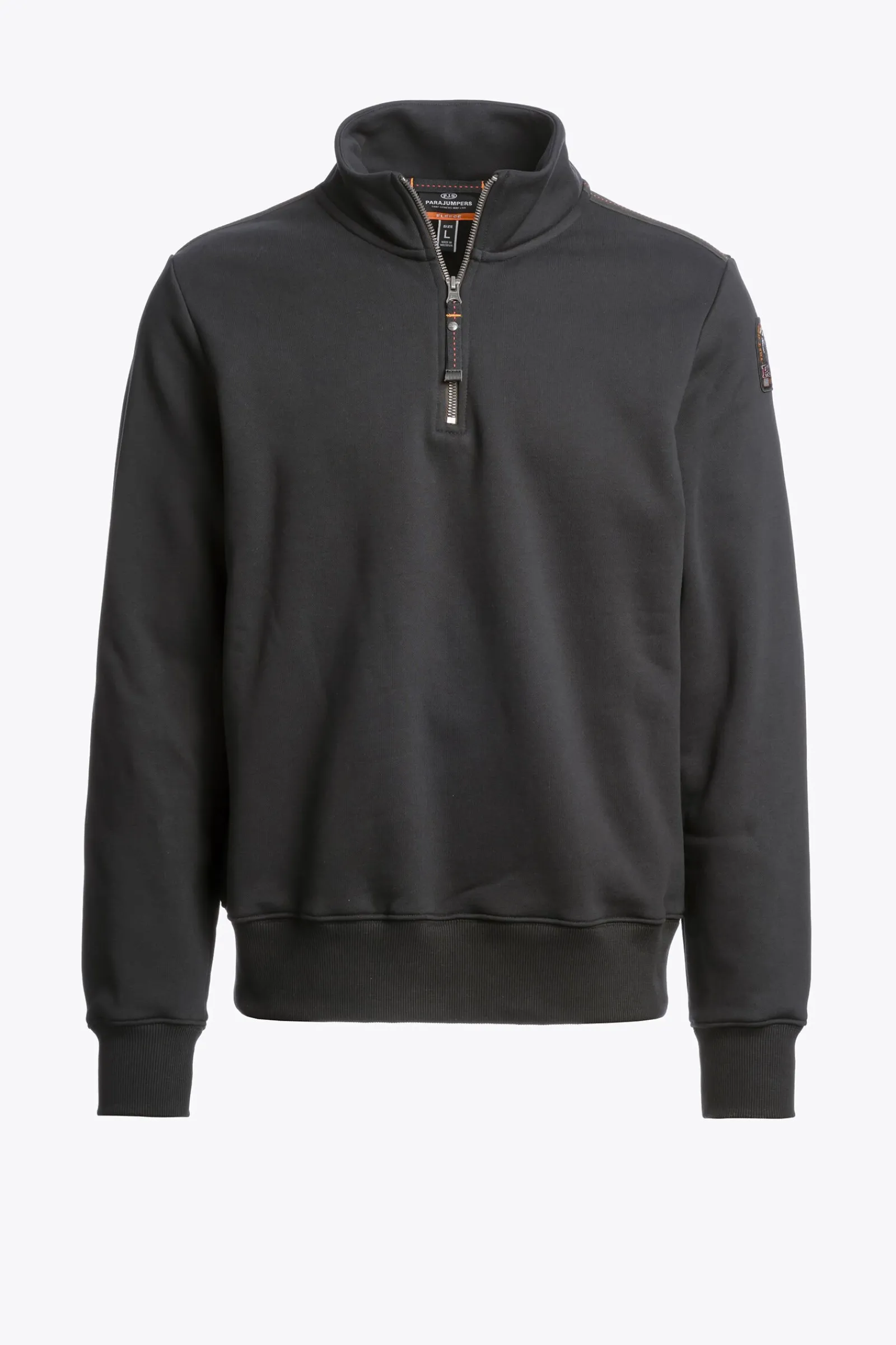 Parajumpers Sweaters-BROAD PEAK - HALFHOGE FLEECE BLACK