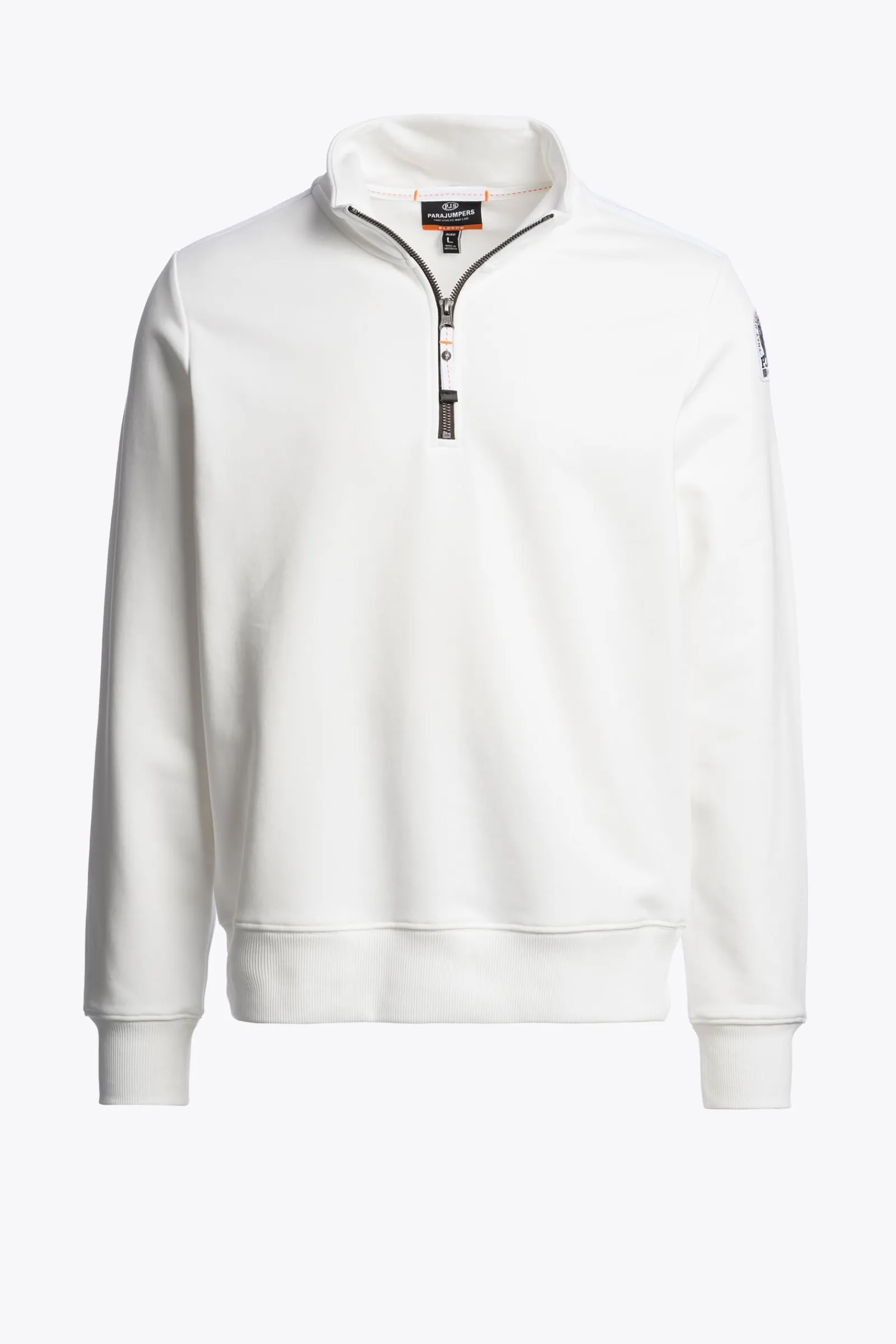 Parajumpers Sweaters-BROAD PEAK - HALF-ZIP FLEECE WHITE