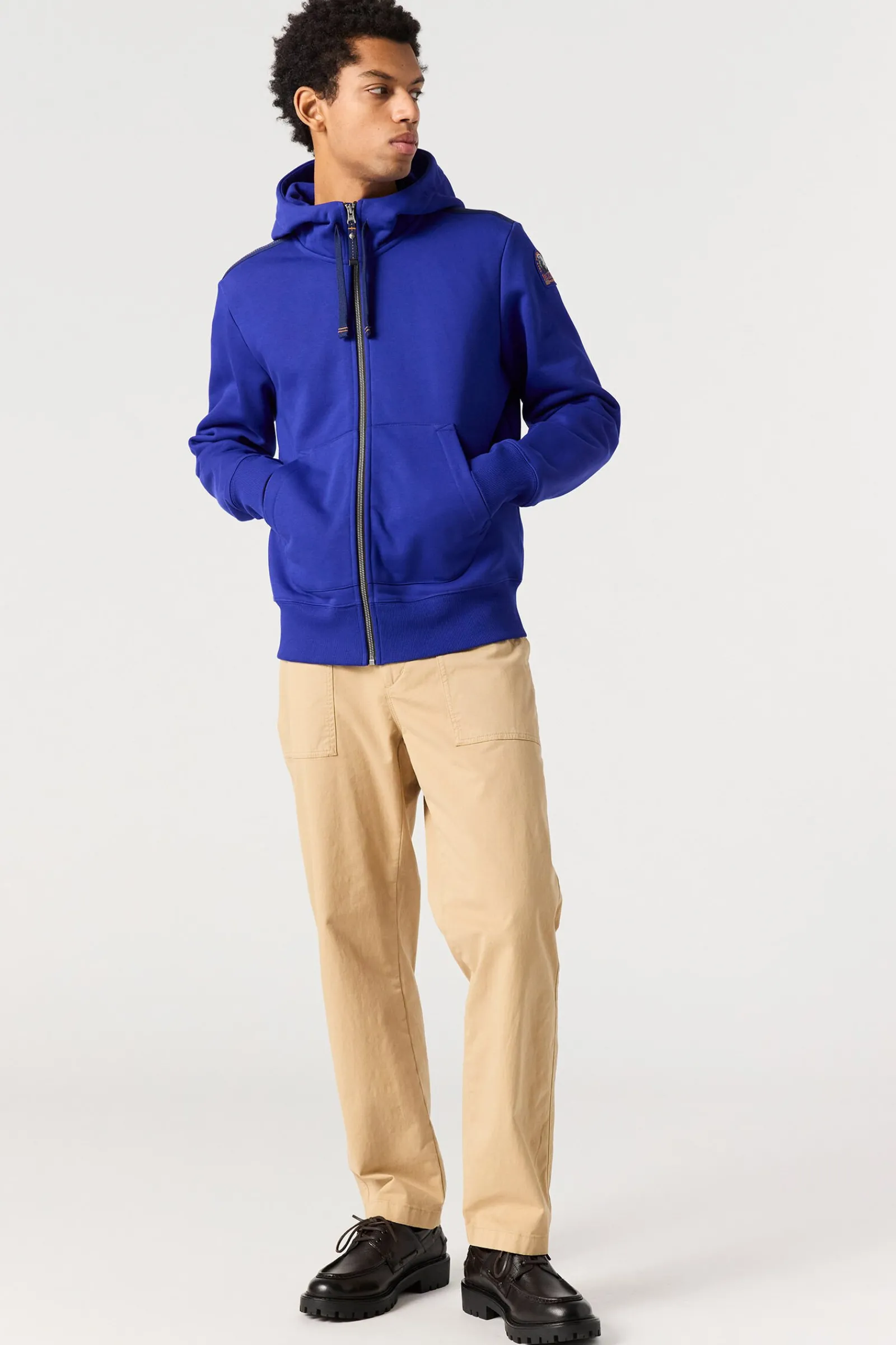 Parajumpers Sweaters-CHARLIE EASY - FLEECE MET CAPUCHON COSMIC BLUE