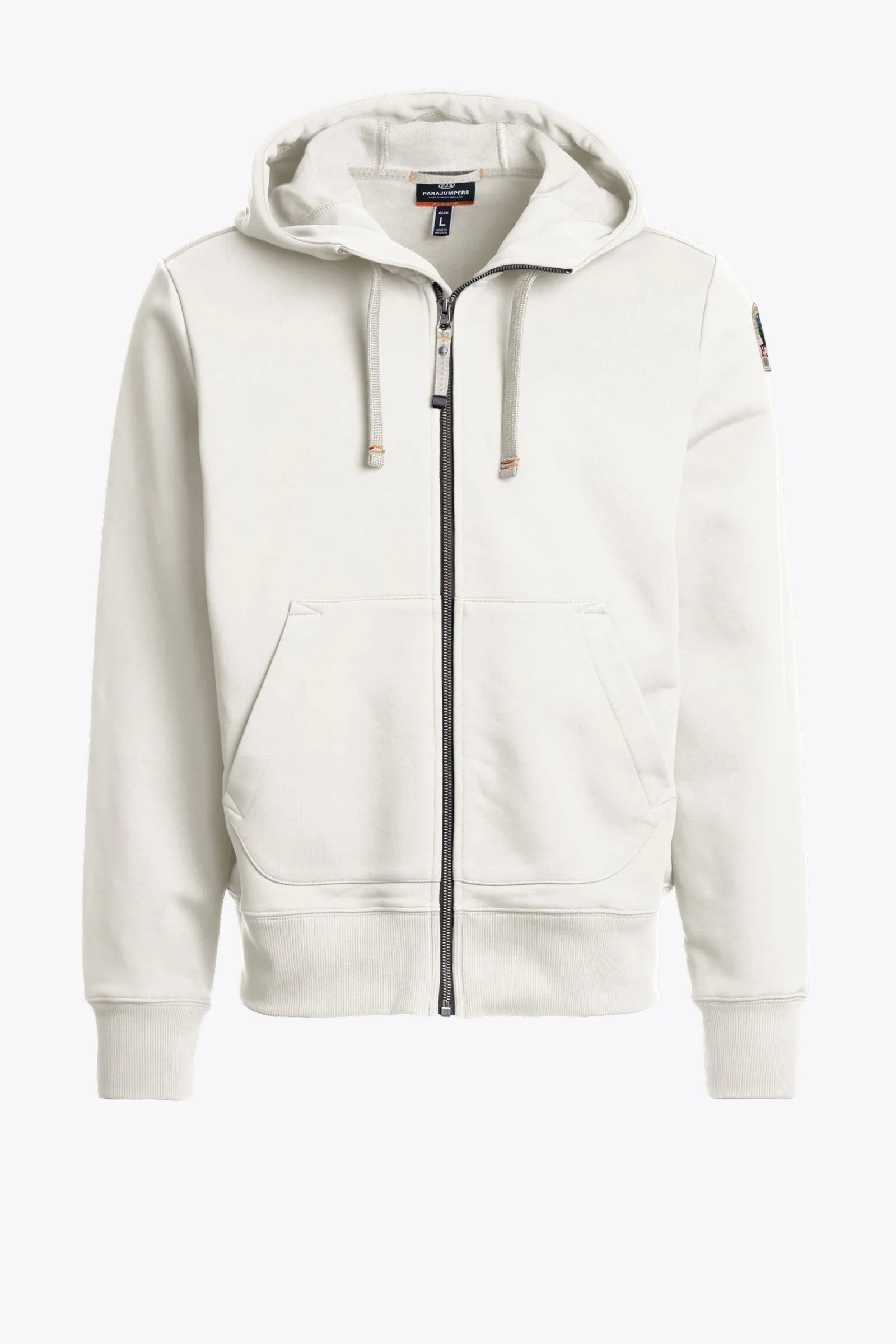 Parajumpers Sweaters-CHARLIE EASY - FLEECE MET CAPUCHON PURITY