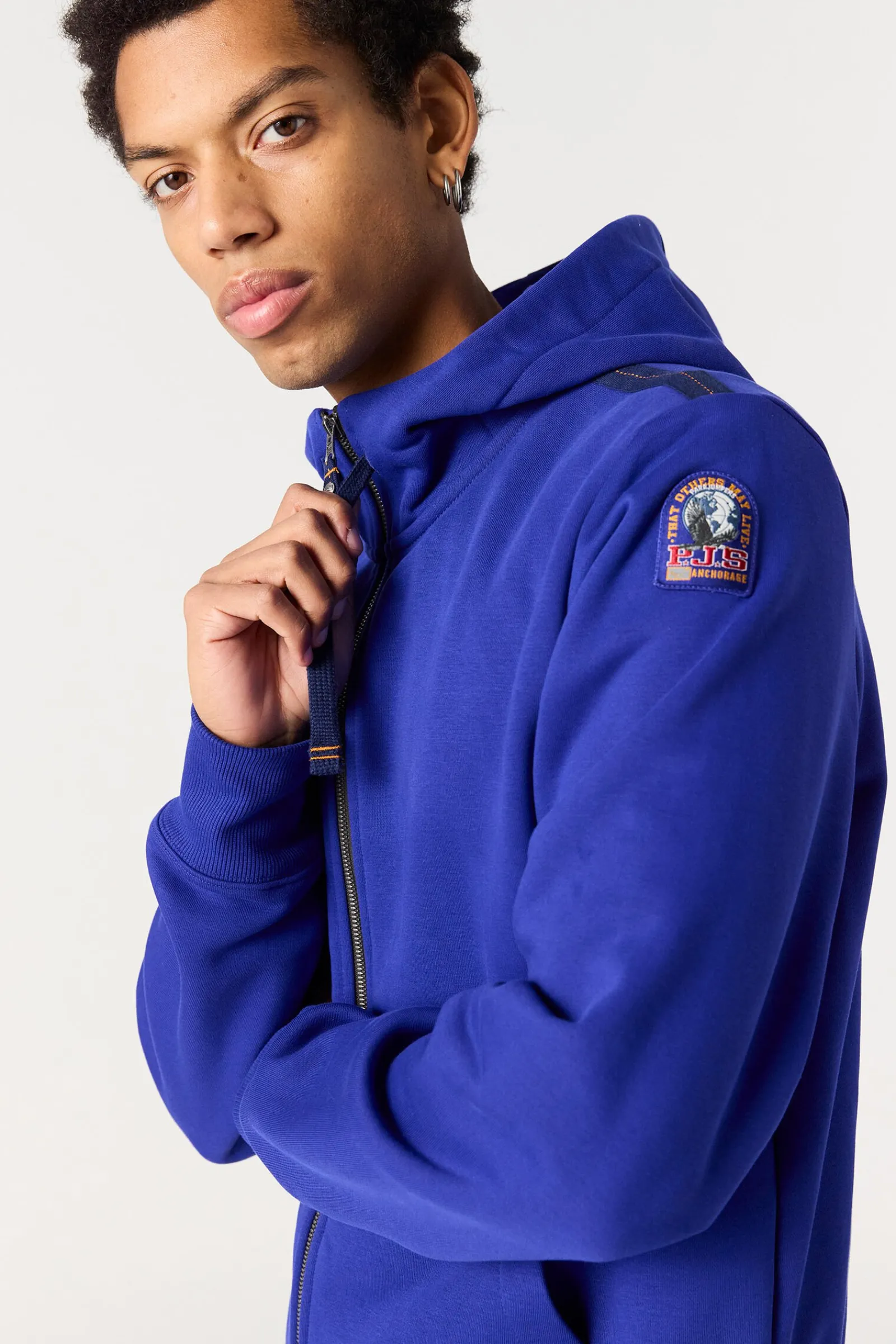 Parajumpers Sweaters-CHARLIE EASY - FLEECE MET CAPUCHON PURITY