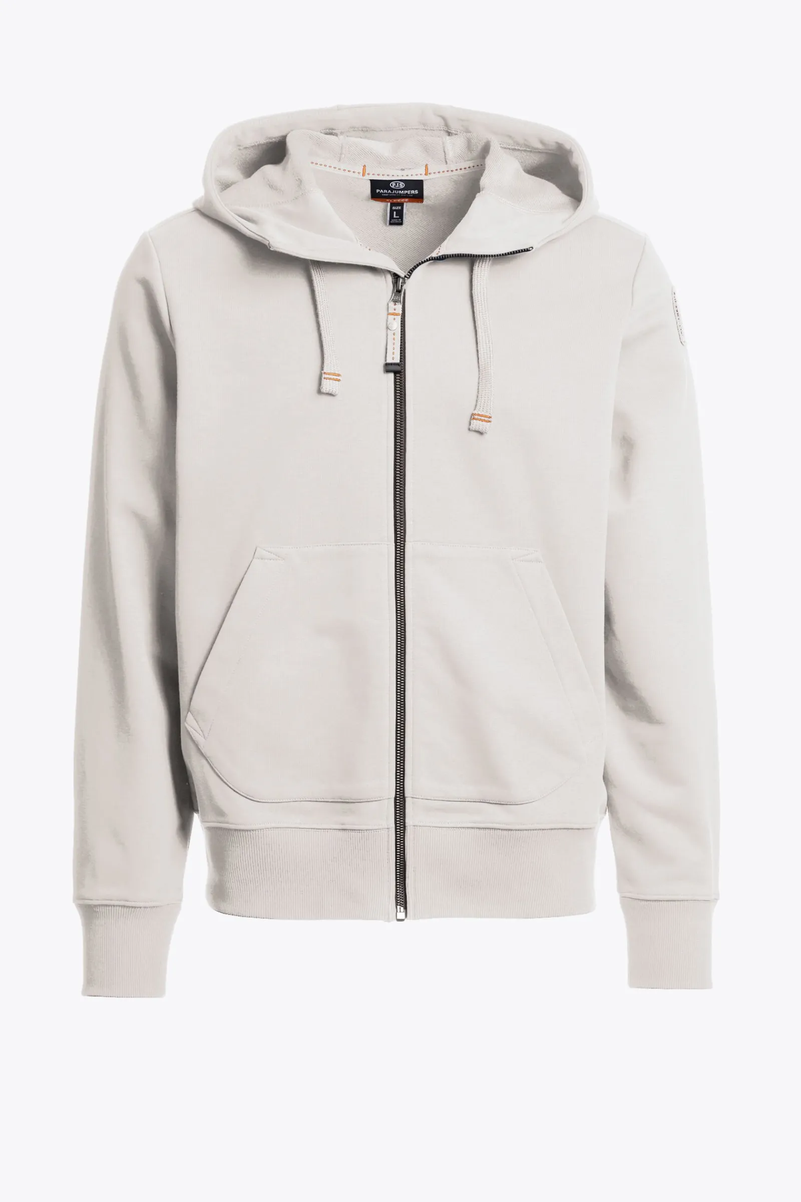 Parajumpers Sweaters-CHARLIE EASY - HOODIE VAN FLEECE GHIACCIO