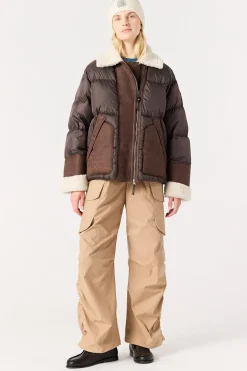 Parajumpers Leren Jasjes|Donsjassen-CHYNA - KORTE DONSJAS EARTH BROWN