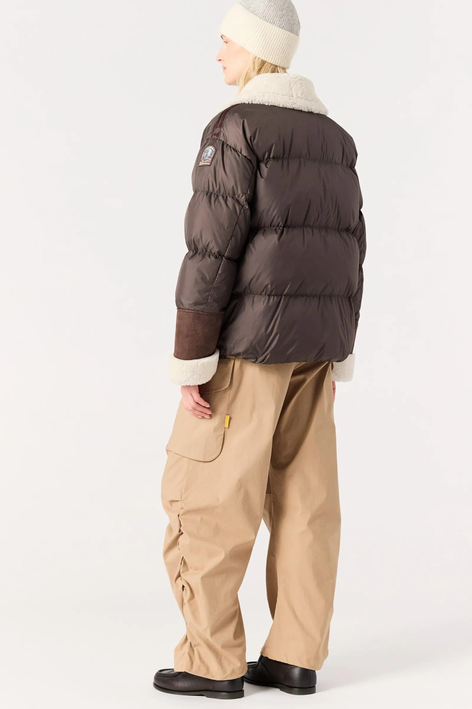 Parajumpers Leren Jasjes|Donsjassen-CHYNA - KORTE DONSJAS EARTH BROWN