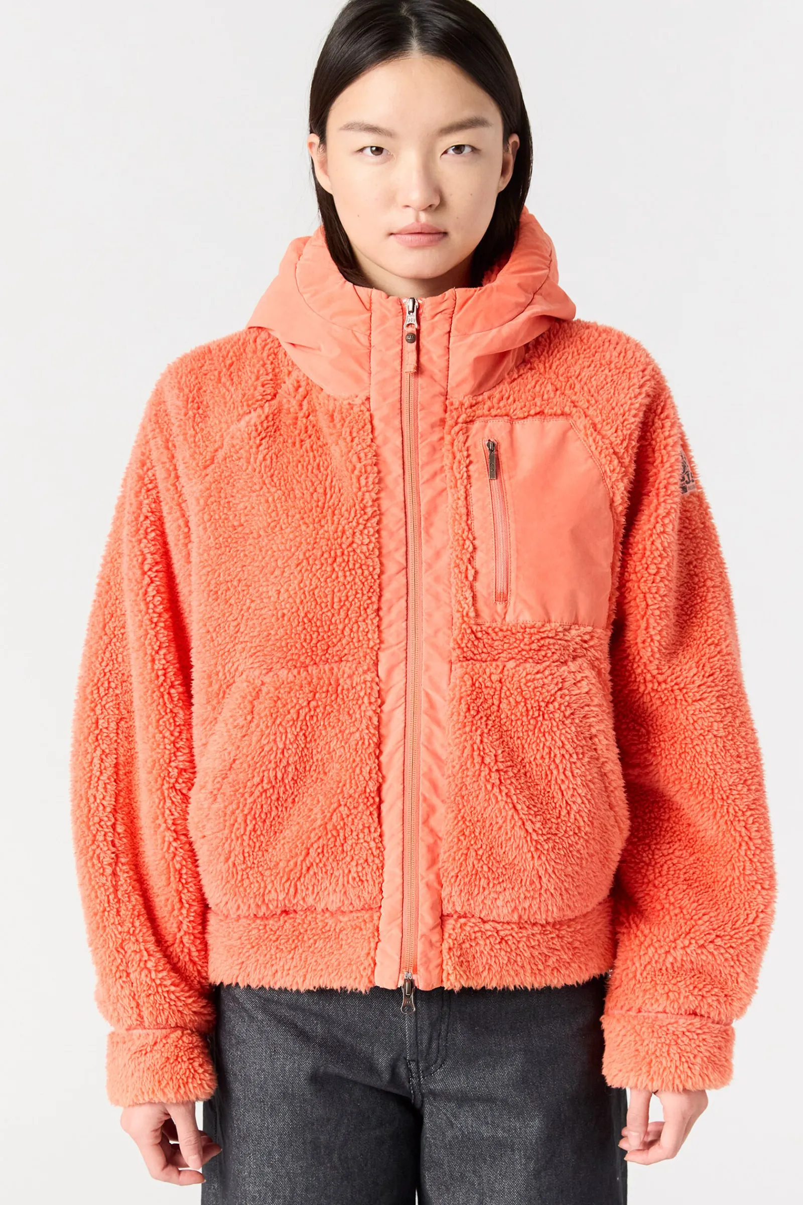 Parajumpers Sweaters-CREAMY - SWEATER MET VOLLEDIGE RITS GRENADINE