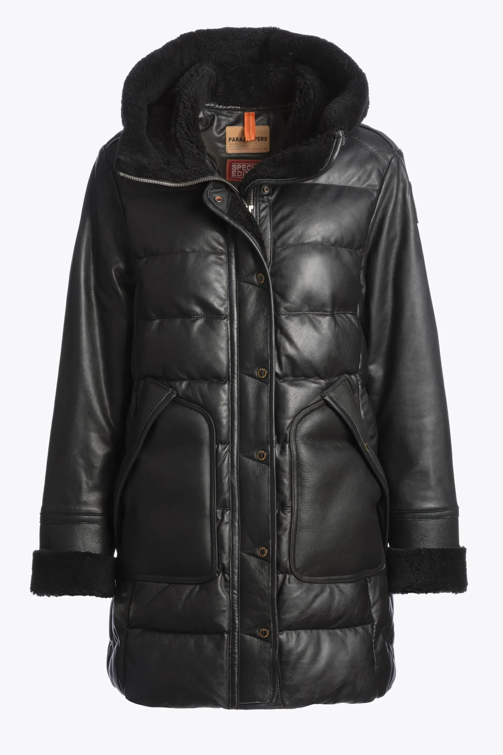 Parajumpers Leren Jasjes|Jasjes-DEMI SPECIAL - LEREN JAS BLACK