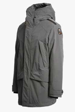Parajumpers Donsjassen|Jasjes-EFREM - LANG JACK MET CAPUCHON PEWTER