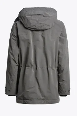 Parajumpers Donsjassen|Jasjes-EFREM - LANG JACK MET CAPUCHON PEWTER
