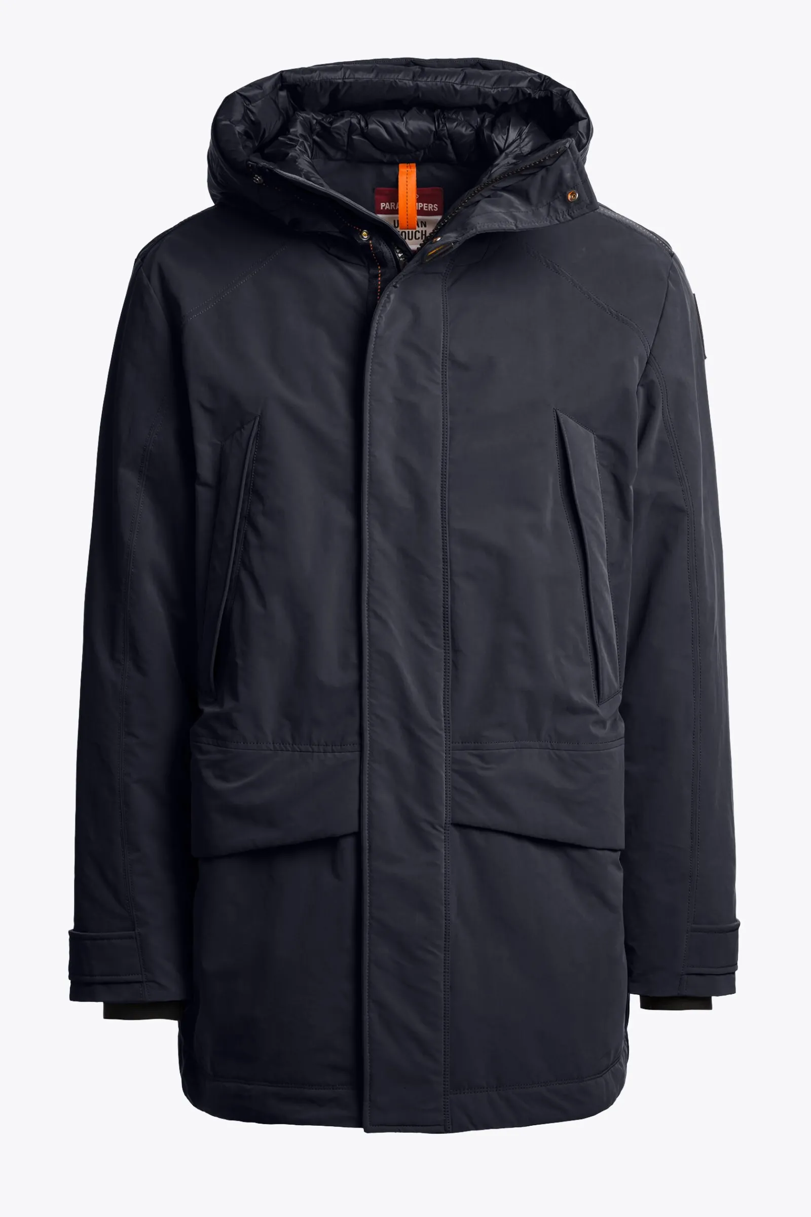 Parajumpers Donsjassen|Jasjes-EFREM - LANG JACK MET CAPUCHON BLUE NAVY