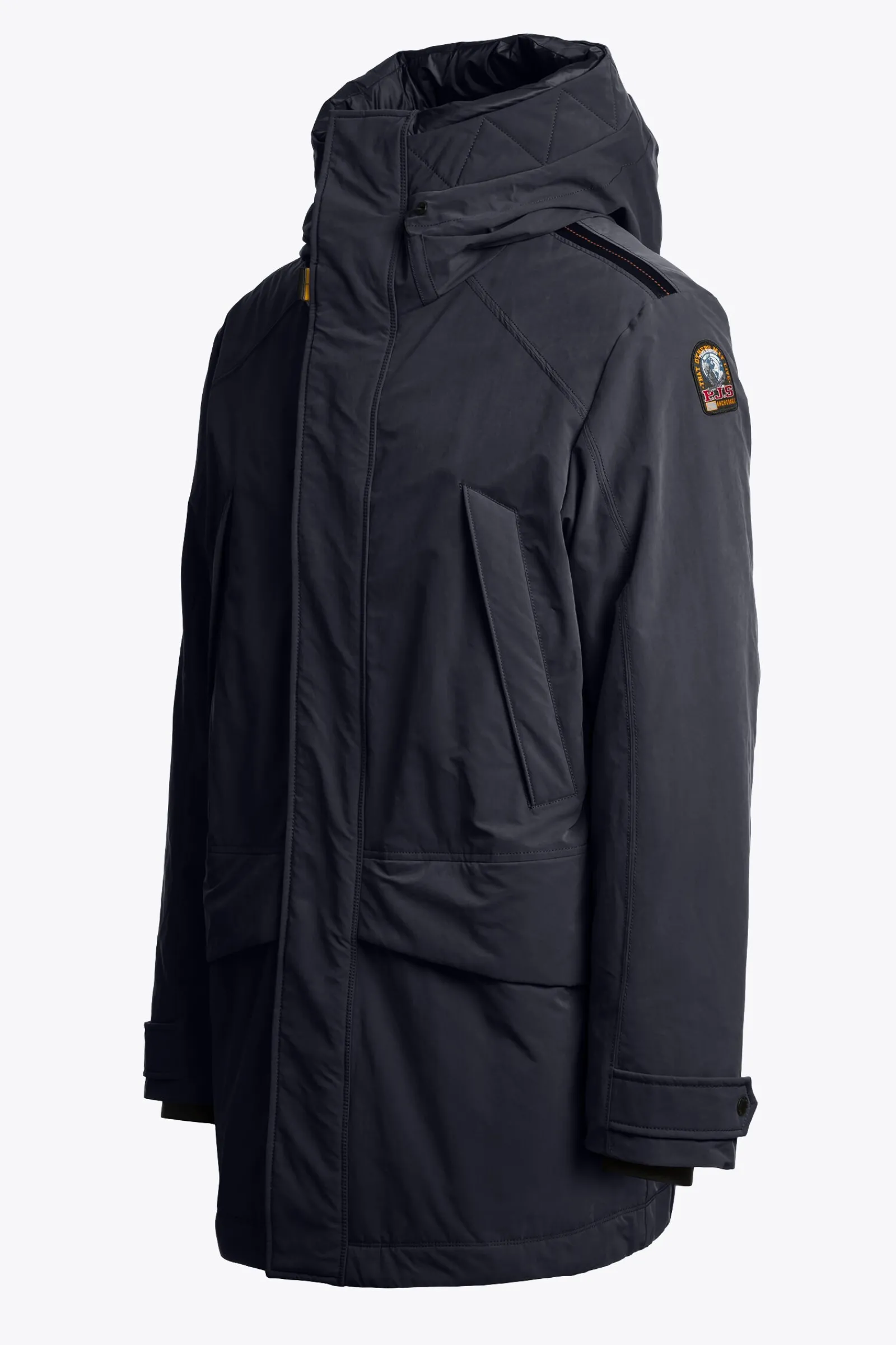 Parajumpers Donsjassen|Jasjes-EFREM - LANG JACK MET CAPUCHON BLUE NAVY