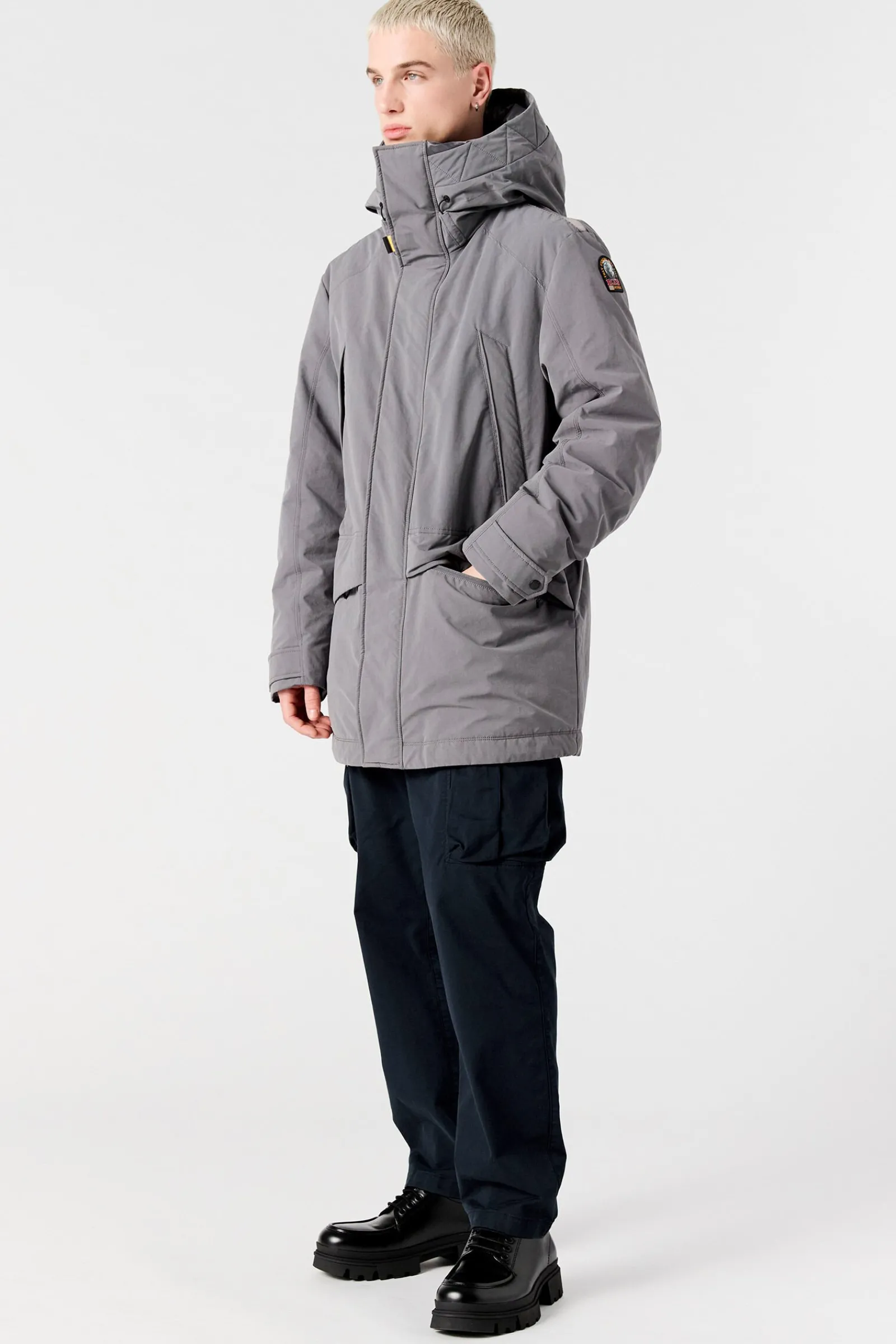 Parajumpers Donsjassen|Jasjes-EFREM - LANG JACK MET CAPUCHON BLUE NAVY