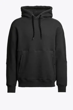 Parajumpers Sweaters-ELIJAH - FLEECE MET CAPUCHON BLACK