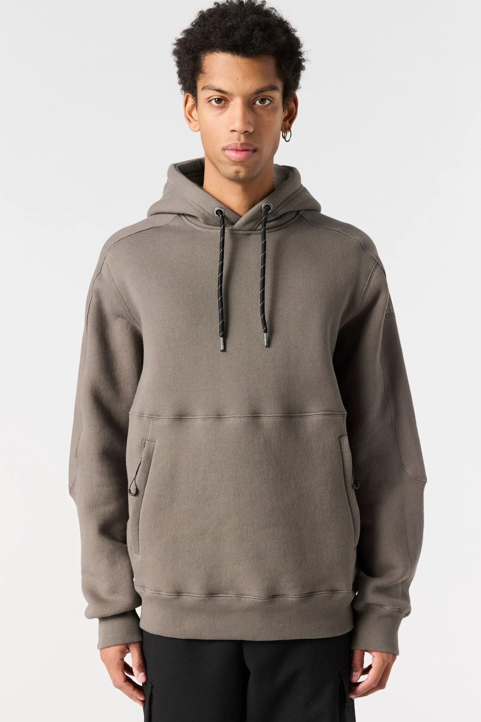 Parajumpers Sweaters-ELIJAH - FLEECE MET CAPUCHON BLACK