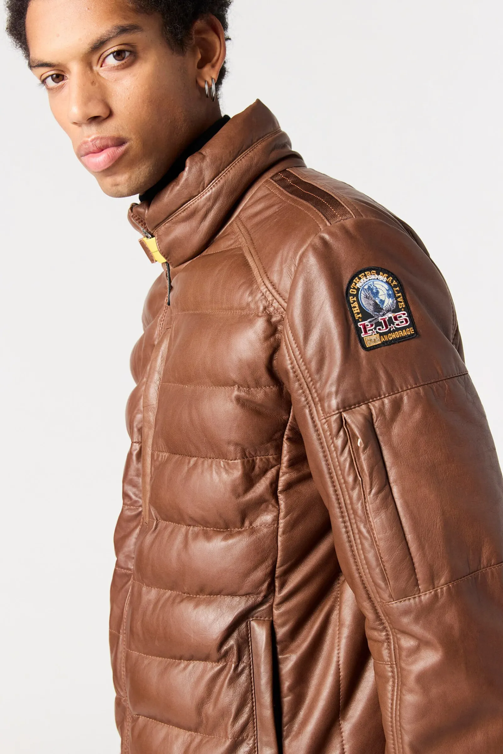 Parajumpers Leren Jasjes|Jasjes-ERNIE - LEREN JAS CLAY
