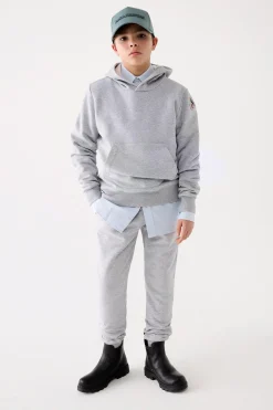 Parajumpers Jongens-EVEREST - FLEECE MET CAPUCHON PURITAN GREY