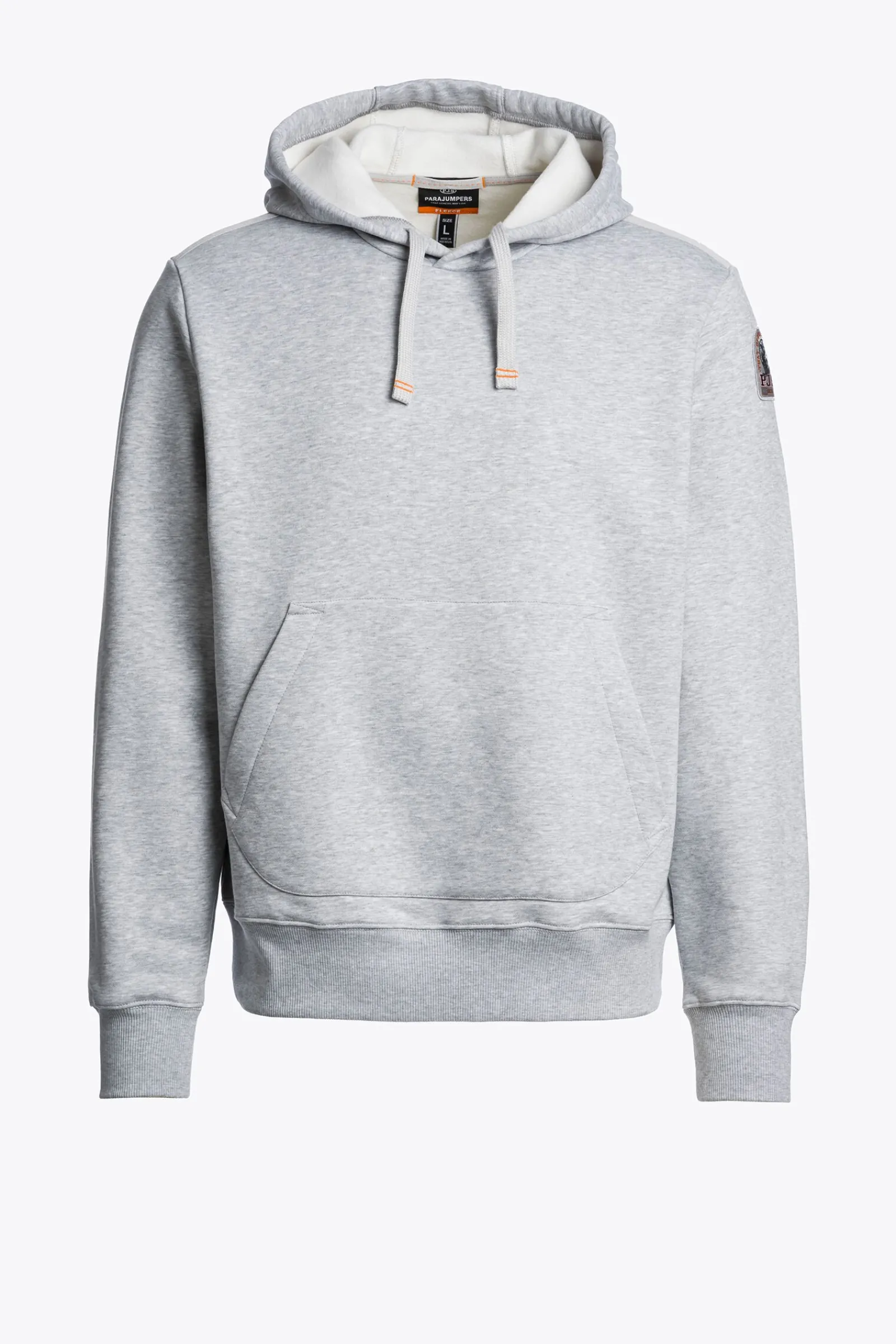 Parajumpers Sweaters-EVEREST - FLEECE MET CAPUCHON ASH GREY MELANGE
