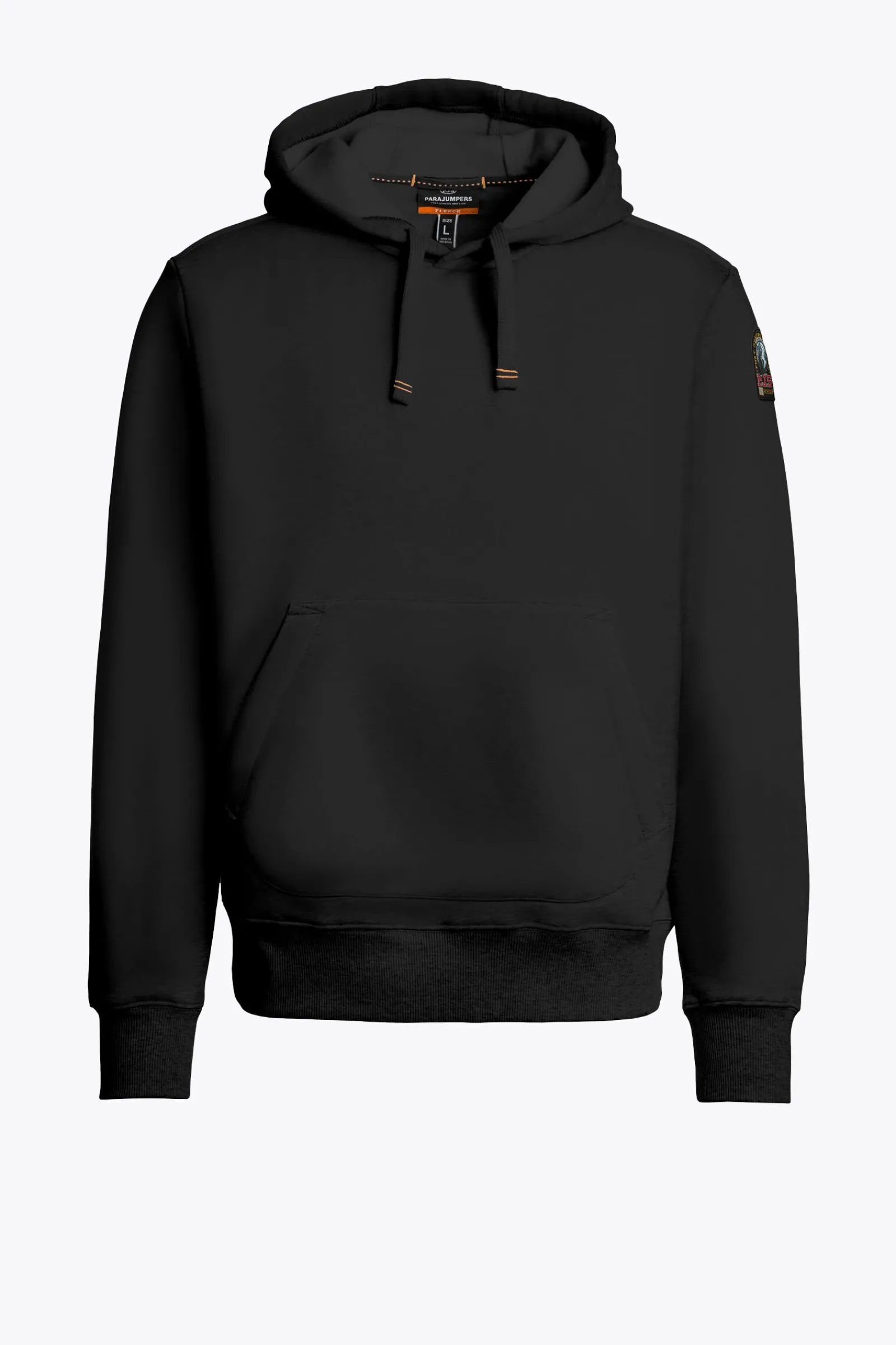 Parajumpers Sweaters-EVEREST - FLEECE MET CAPUCHON BLACK