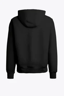 Parajumpers Sweaters-EVEREST - FLEECE MET CAPUCHON BLACK