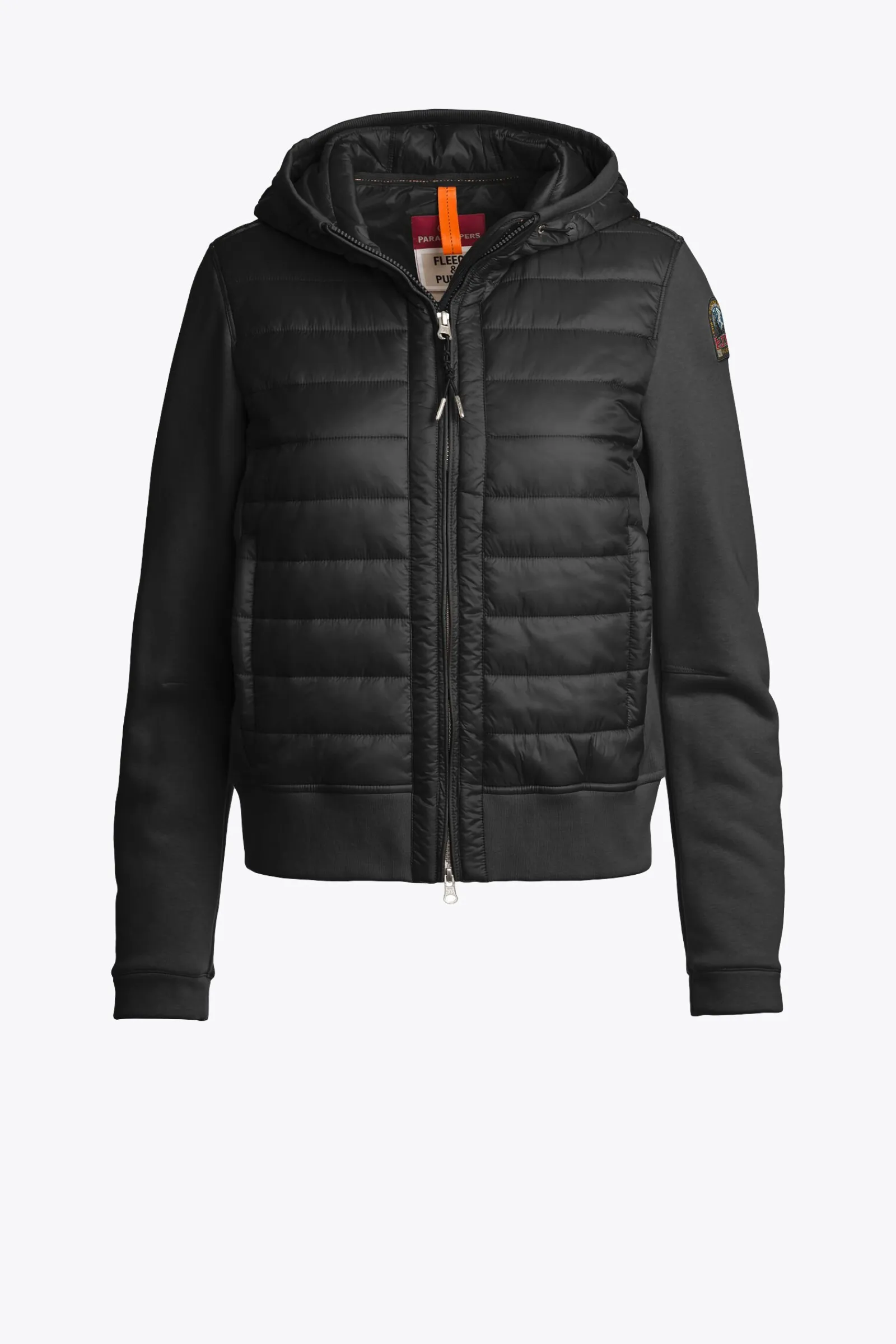 Parajumpers Bomberjacken|Hybrids-FORTUNE - HYBRIDE FLEECE SWEATER BLACK