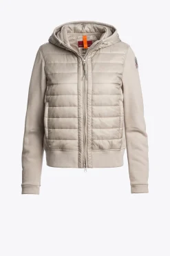Parajumpers Bomberjacken|Hybrids-FORTUNE - HYBRIDE FLEECE SWEATER CHATEAU GREY