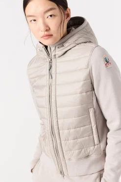 Parajumpers Bomberjacken|Hybrids-FORTUNE - HYBRIDE FLEECE SWEATER CHATEAU GREY