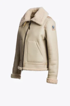 Parajumpers Jasjes|Leren Jasjes-GIALEAN SPECIAL - SHEARLING JACK OAT