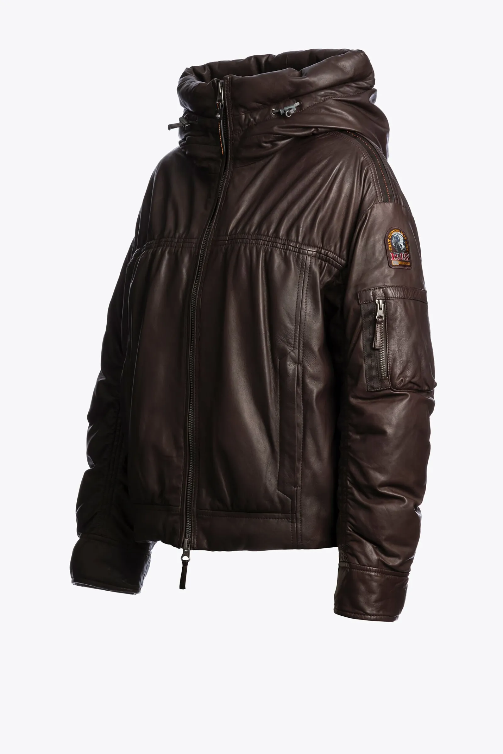 Parajumpers Leren Jasjes|Jasjes-GRACIA - LEREN JAS CHESTNUT