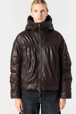 Parajumpers Leren Jasjes|Jasjes-GRACIA - LEREN JAS CHESTNUT