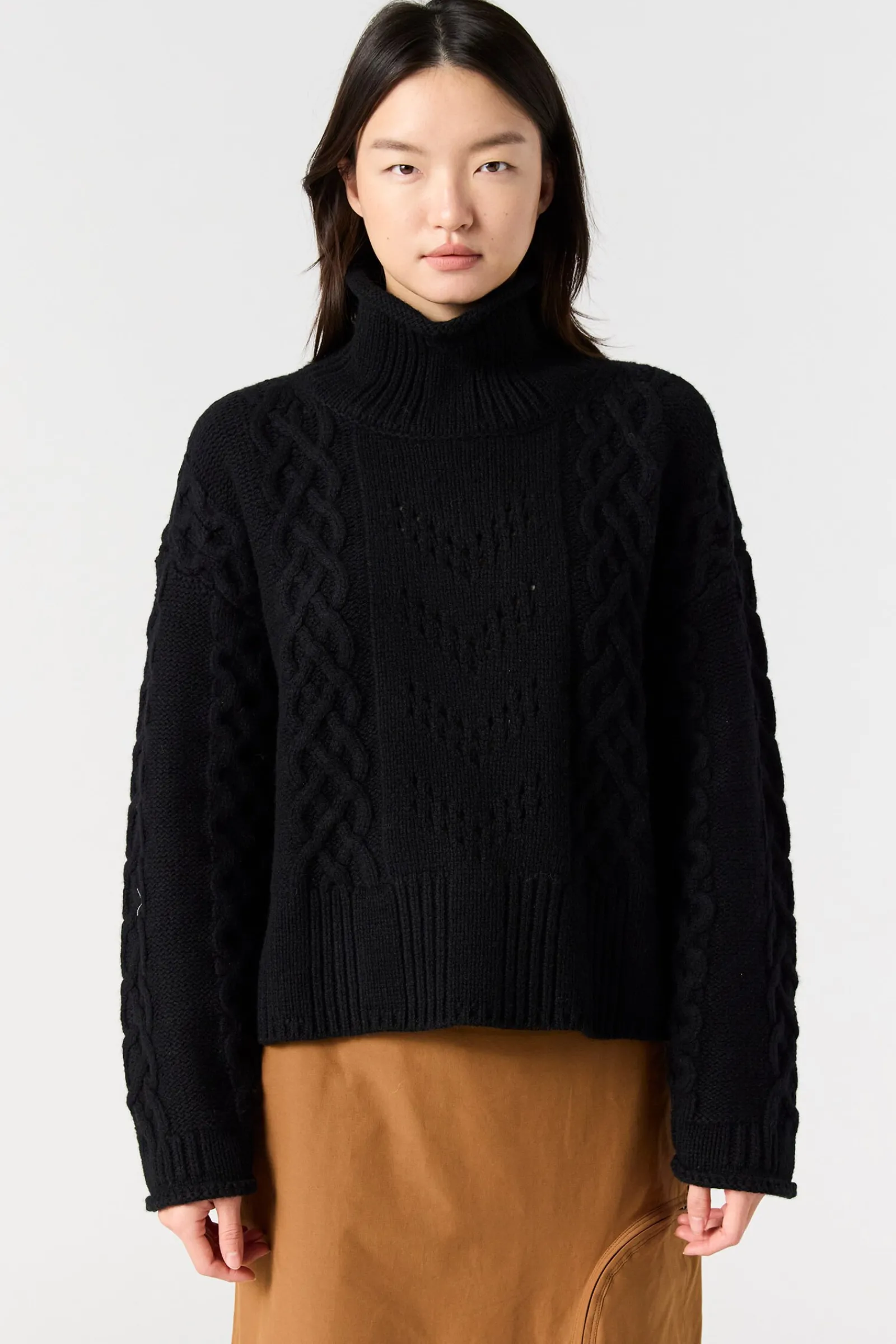 Parajumpers Breikleding-GYPSY - SWEATER MET COL BLACK