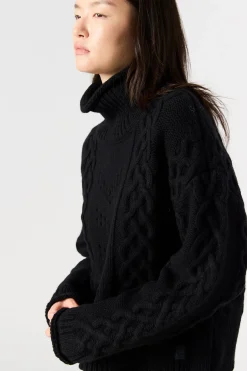 Parajumpers Breikleding-GYPSY - SWEATER MET COL BLACK