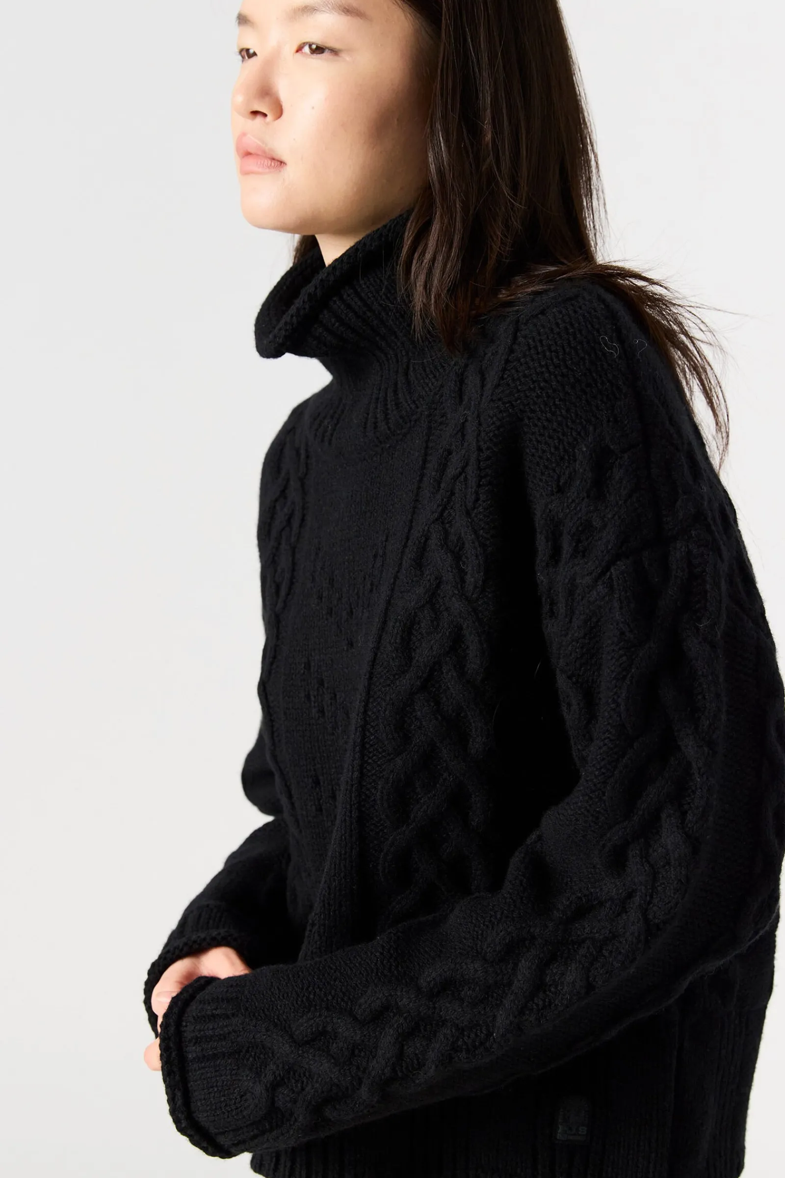 Parajumpers Breikleding-GYPSY - SWEATER MET COL BLACK