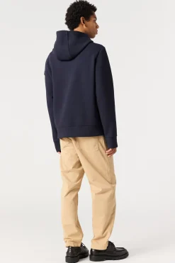 Parajumpers Sweaters-IKE - FLEECE SWEATER MET CAPUCHON BLUE NAVY