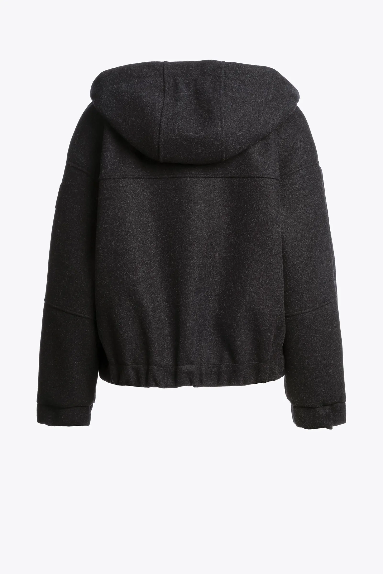 Parajumpers Sweaters-ILEAN - FLANELLEN SWEATER BLACK MELANGE