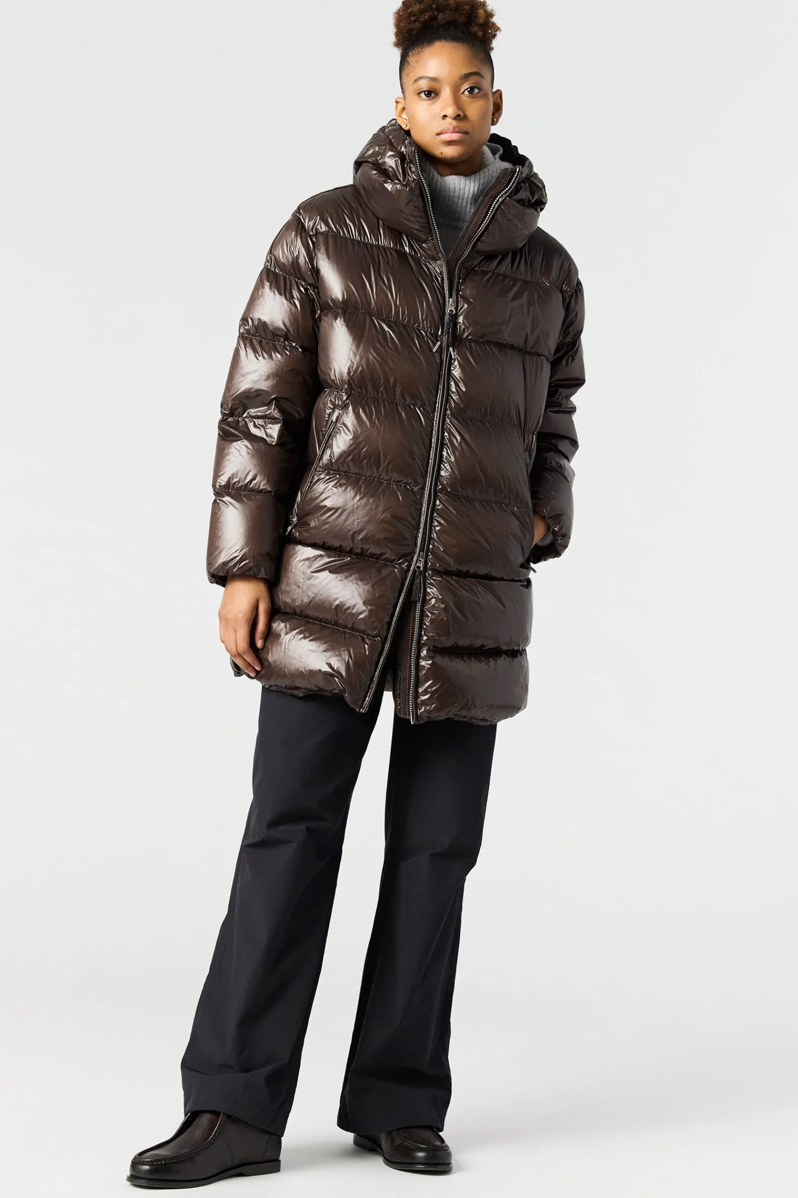 Parajumpers Donsjassen-IVONNE - LANGE DONSJAS BLACK