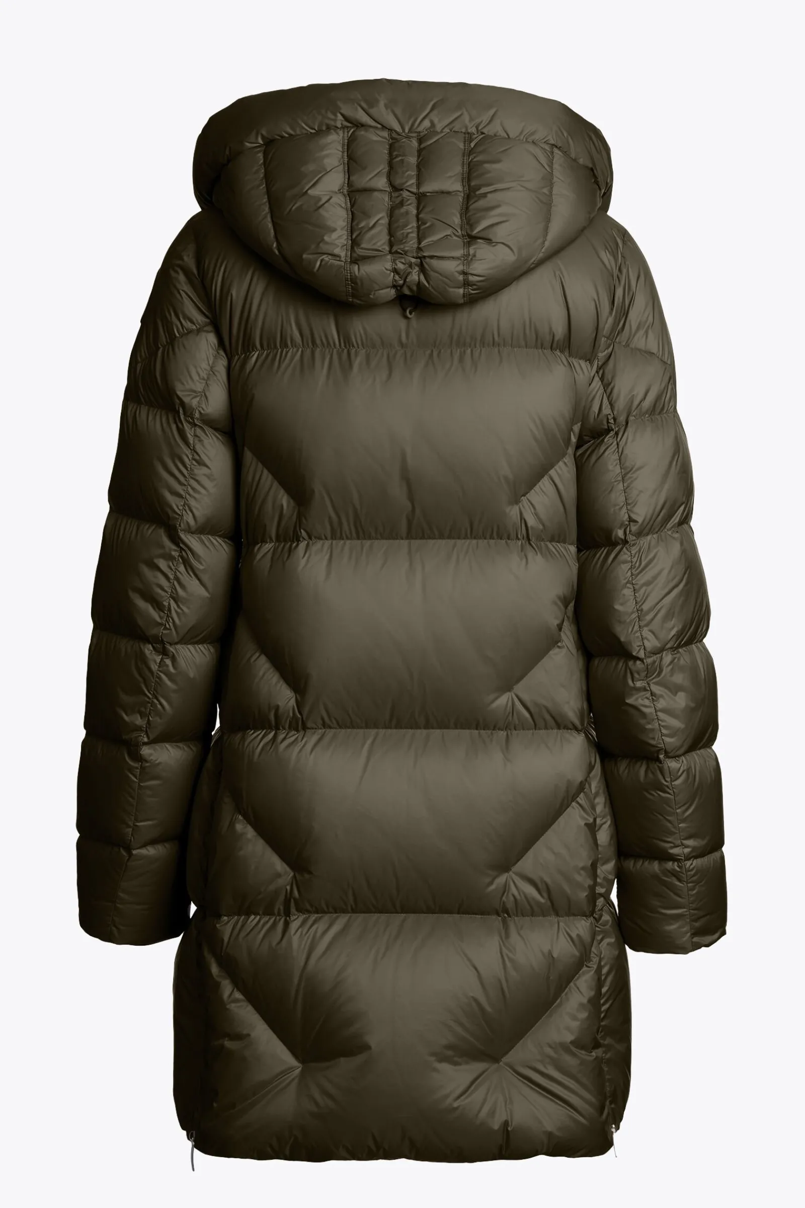 Parajumpers Donsjassen-JANET - DONSJACK MET CAPUCHON OLIVE GREY