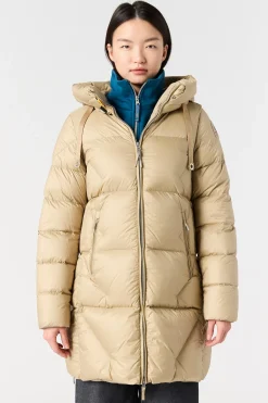 Parajumpers Donsjassen-JANET - DONSJACK MET CAPUCHON OLIVE GREY