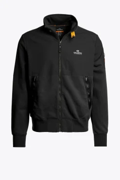 Parajumpers Sweaters-JANGO - FLEECE MET VOLLEDIGE RITS BLACK