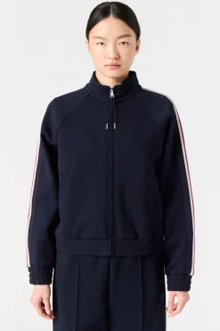 Parajumpers Sweaters-JULIANA - SWEATER MET VOLLEDIGE RITS BLUE NAVY