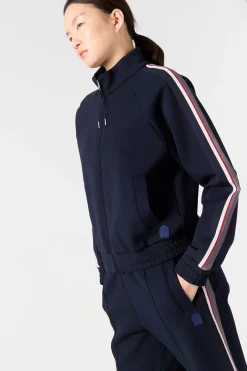 Parajumpers Sweaters-JULIANA - SWEATER MET VOLLEDIGE RITS BLUE NAVY